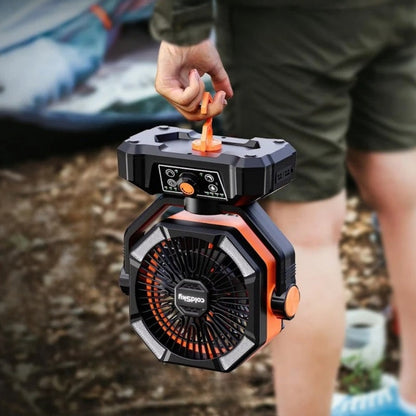Portable Fan Light Rechargeable Wireless Remote Control