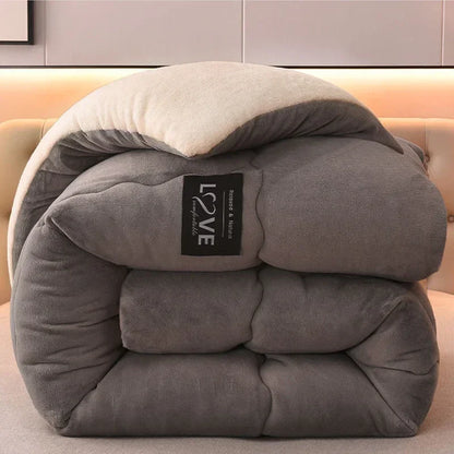 Premium Winter Duvet Double Layer Flannel Fleece Extra Warmth