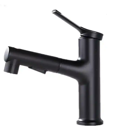 Pull Out Single Handle Bath Faucet Shower Mixer Modern Bathroom Tap