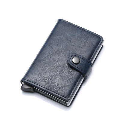 RFID Blocking Slim Card Holder Wallet with Money Clip Compact Anti Theft Minimalist Wallet