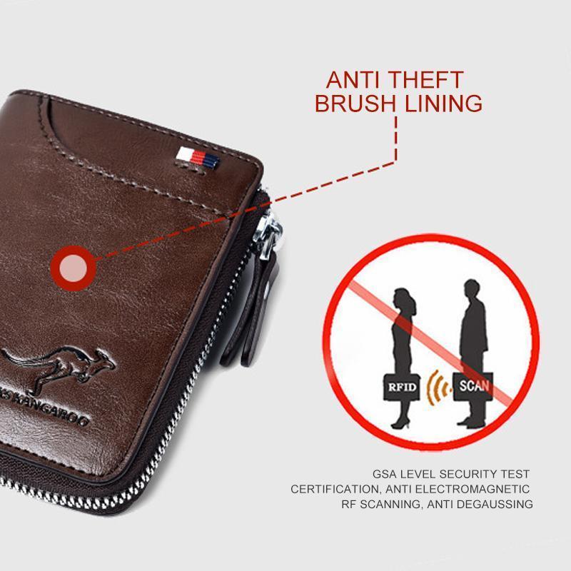 RFID Security Wallet – Waterproof Compact Leather Wallet