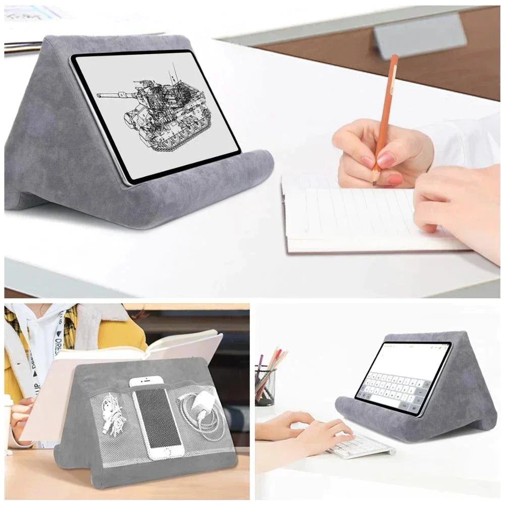 ReadRest Comfortable Tablet and E-Reader Pillow Stand Ergonomic Soft Foam Stand for Hands-Free Reading and Viewing