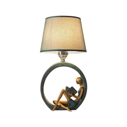 Reading Girl Table Lamp Decorative Bedroom Bedside Lamp Artistic Reading Light Home Decor