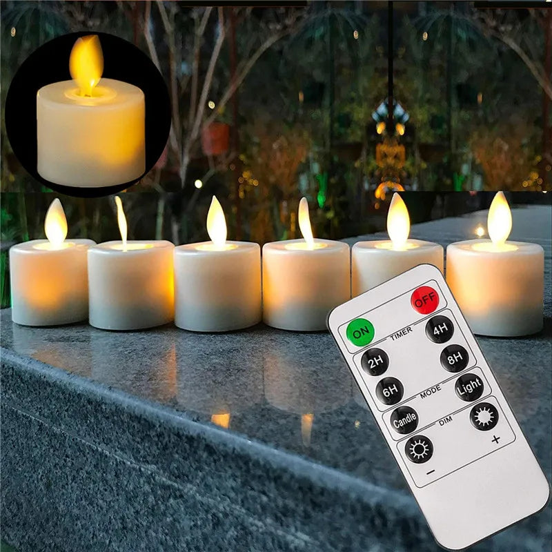 RealGlow LED Candles with Remote Control for Weddings & Events