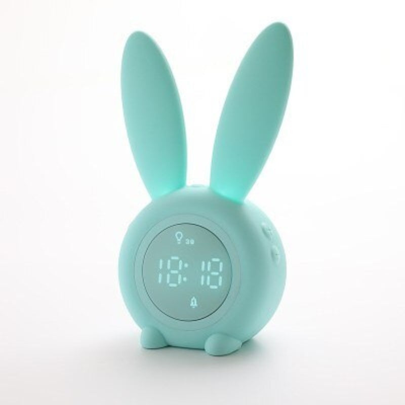 Rechargeable LED Digital Alarm Clock Wide Display Flush Button Design