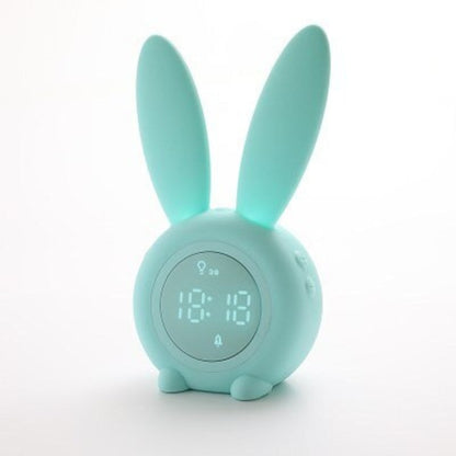 Rechargeable LED Digital Alarm Clock Wide Display Flush Button Design