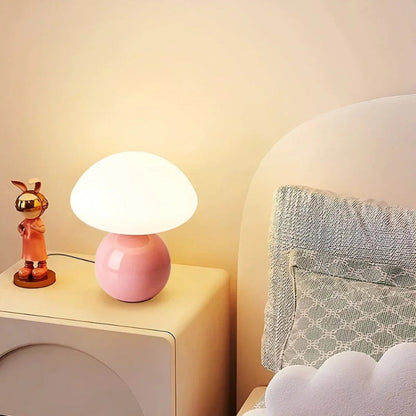 Rechargeable Mushroom Table Lamp LED Ambient Night Light Bedside Desk Lamp