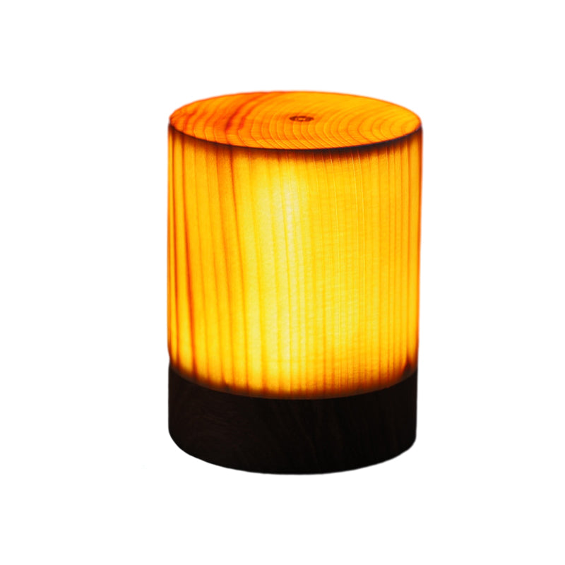 Rechargeable Wooden LED Table Lamp Touch Control Bedside Desk Lighting