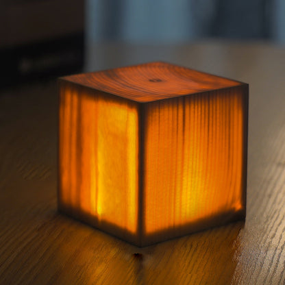 Rechargeable Wooden LED Table Lamp Touch Control Bedside Desk Lighting