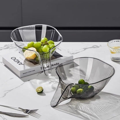 Removable Kitchen Sink Drainer Basket with Detachable Insert for Washing and Drying
