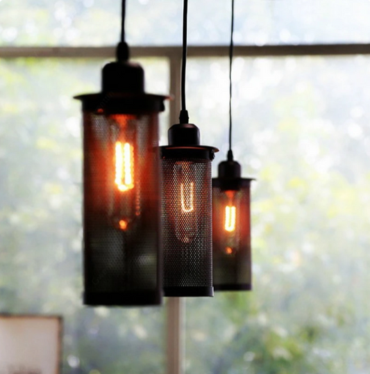 Retro Hanging Pendant Light Adjustable Cable Vintage Ceiling Lamp Industrial Decorative Lighting Fixture