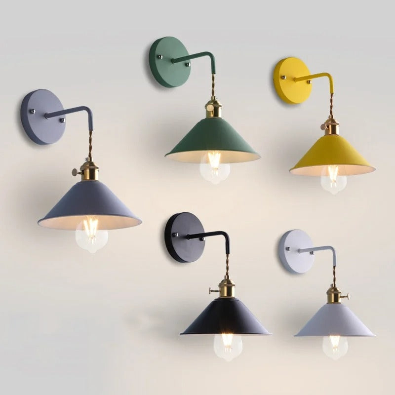 Retro Wall Light Adjustable Arm E27 Wall Sconce Vintage Indoor Lighting Fixture