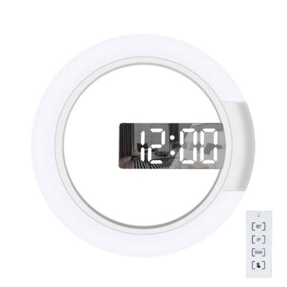 RingLite Elegant LED Ring Wall Clock Modern Digital Clock with Ambient Lighting