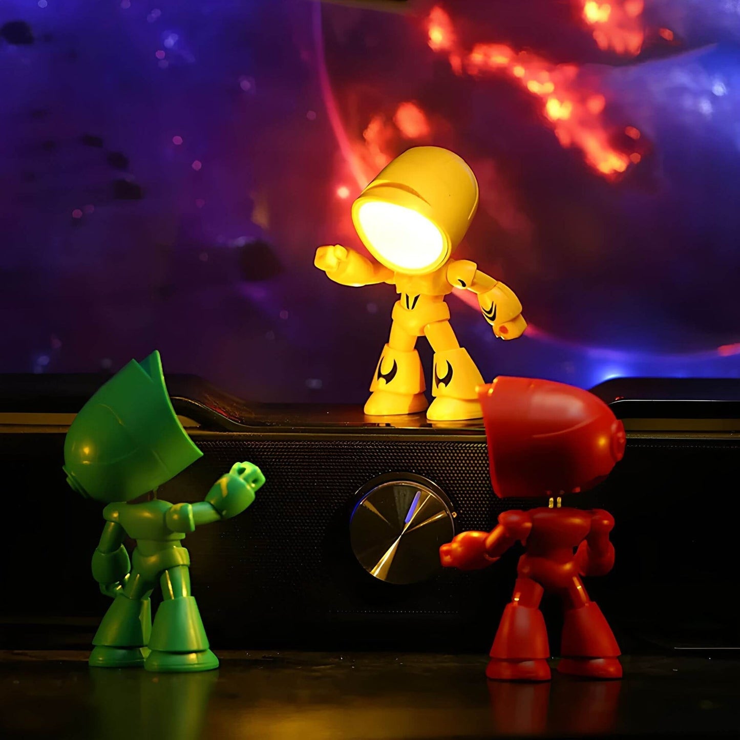 Robot Table Lamp With Soft Light For Kids Bedroom Desk And Nightstand