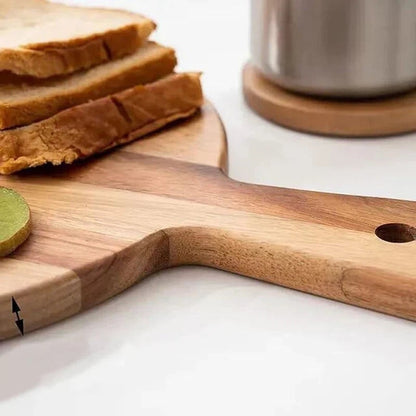 Robust Cutting and Serving Board with Handle Wooden Kitchen Chopping Board