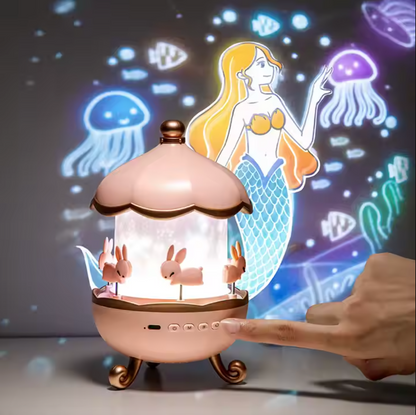 Rotating Star Projector Night Light with Bluetooth Speaker Remote Control Dream Sky Lamp