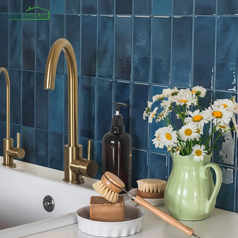 Self Adhesive 3D Wall Tile Stickers Waterproof Peel and Stick Tile Backsplash Wall Decor