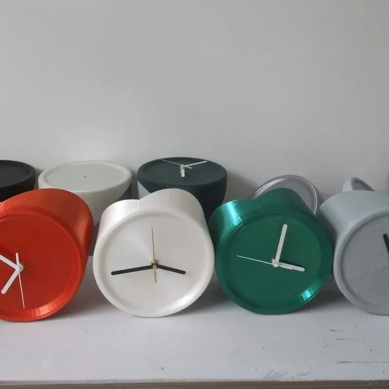 Silent Corner Wall Clock Stylish No Drill Quiet Clock for Home