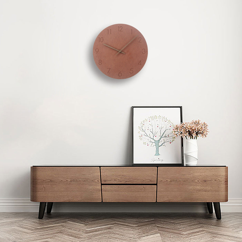Silent Nordic Wall Clock Minimalist Design – Modern Scandinavian Wall Clock for Living Room, Bedroom & Office