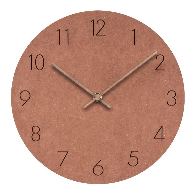 Silent Nordic Wall Clock Minimalist Design – Modern Scandinavian Wall Clock for Living Room, Bedroom & Office