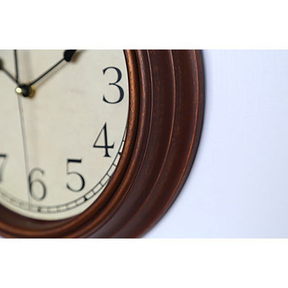 Silent Wall Clock Classic Round Frame Clear Dial Display