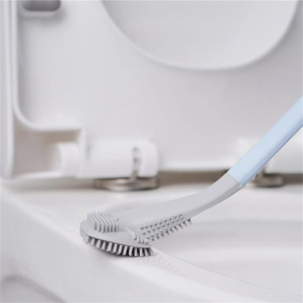 Silicone Toilet Brush Holder Golf Style Deep Clean Bathroom Hygiene