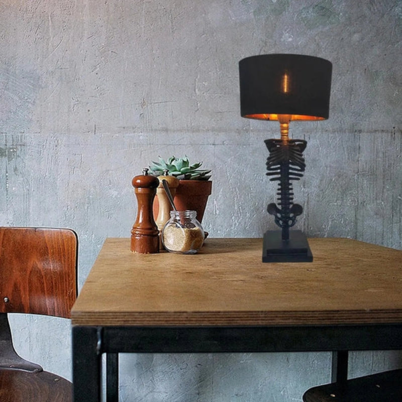 Skull Table Lamp Skeleton Decorative Desk Lamp Gothic Night Light Home Decor