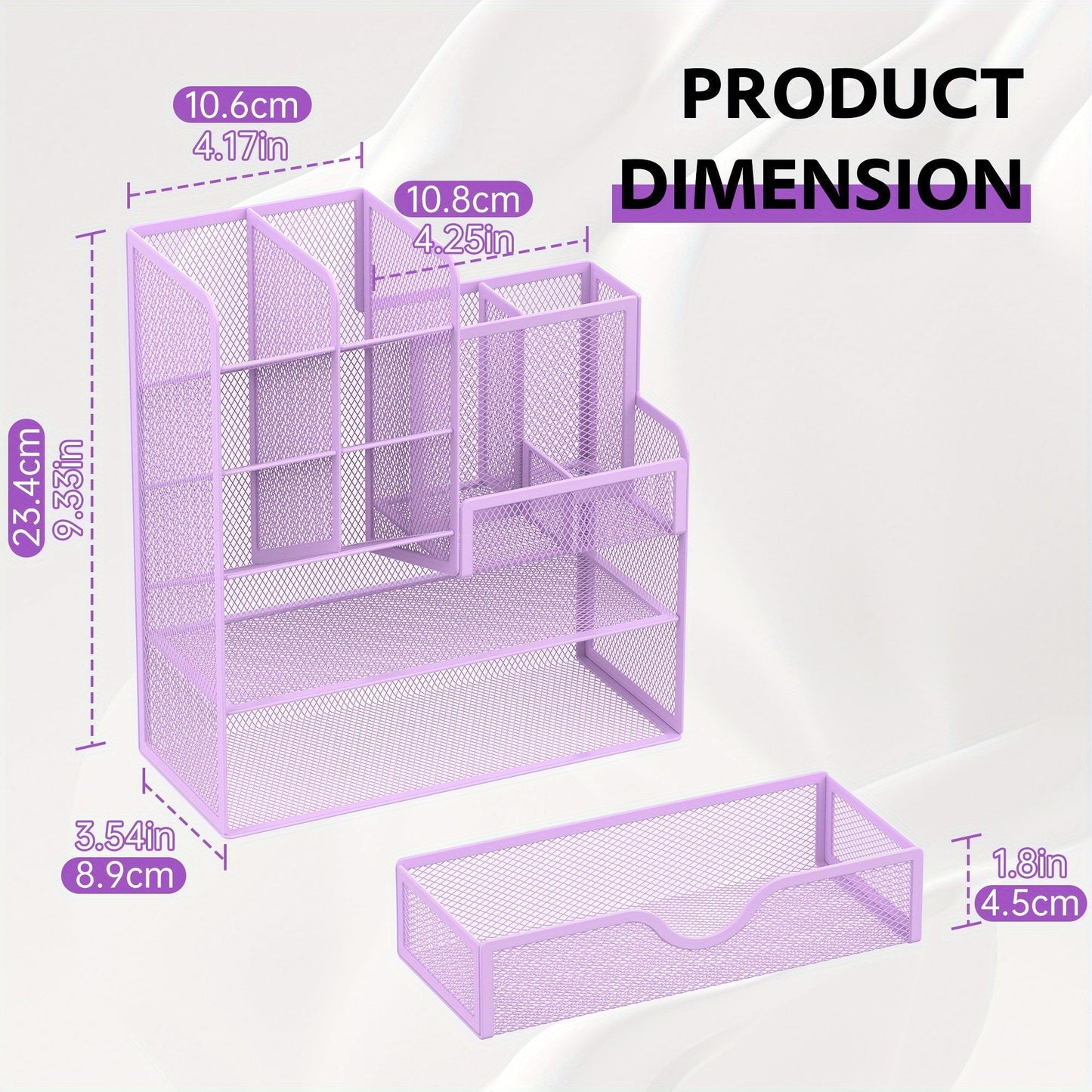 Smart Desk Organizer Rack Multifunctional Storage for Office Supplies
