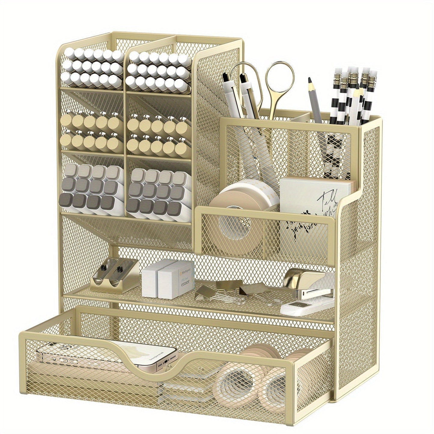 Smart Desk Organizer Rack Multifunctional Storage for Office Supplies