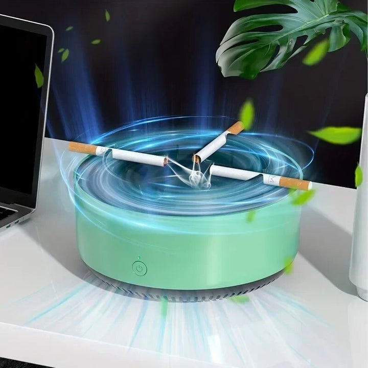 Smokeless Ashtray Air Purifier With Quiet Fan And Multi Layer Filter