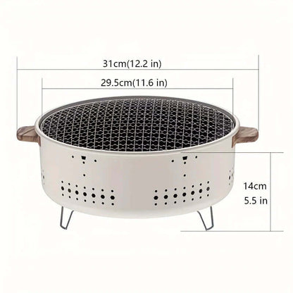 Smokeless Electric Grill Compact Indoor Outdoor BBQ Grill Portable