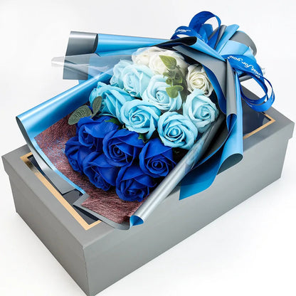 Soap Rose Bouquet Realistic Scented Flower Gift Bouquet Romantic Decorative Roses