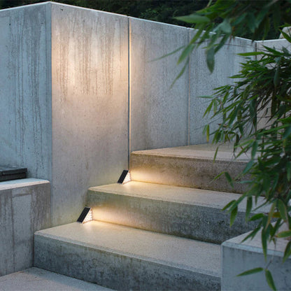 Solar Deck Lights Outdoor Waterproof Solar Step Lights with Automatic Sensor for Patio Pathway Garden Lighting