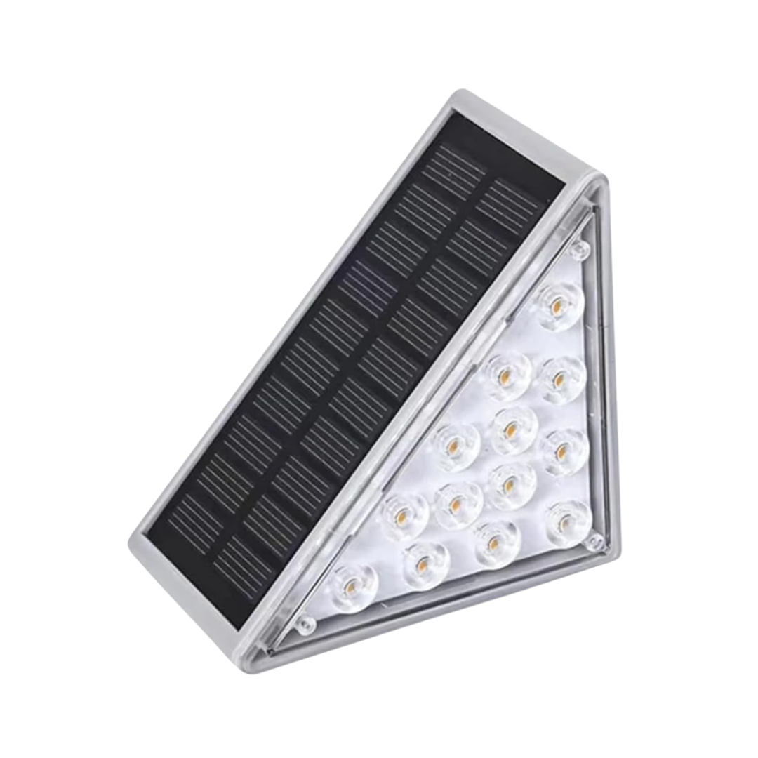 Solar Deck Lights Outdoor Waterproof Solar Step Lights with Automatic Sensor for Patio Pathway Garden Lighting