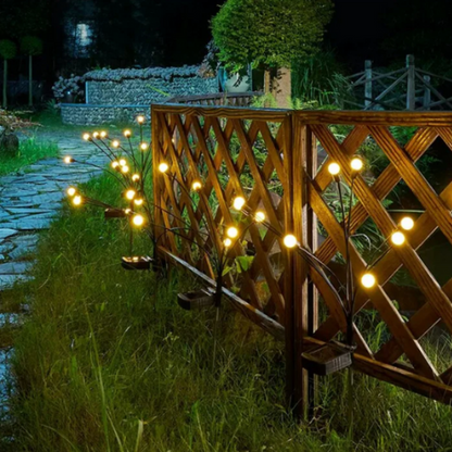 Solar Firefly Garden Lights Outdoor Waterproof Solar Pathway Lights with Automatic Sensor for Garden Patio Yard