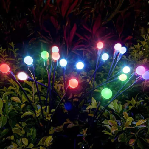 Solar Firefly Garden Lights Outdoor Waterproof Solar Pathway Lights with Automatic Sensor for Garden Patio Yard