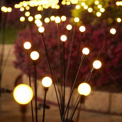 Solar Firefly Garden Lights Waterproof Flickering LED Outdoor Solar Stake Lights