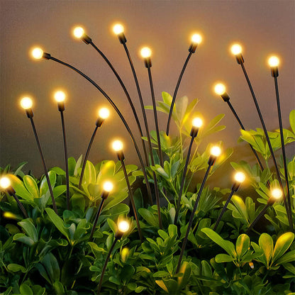 Solar Firefly Garden Lights Waterproof Flickering LED Outdoor Solar Stake Lights