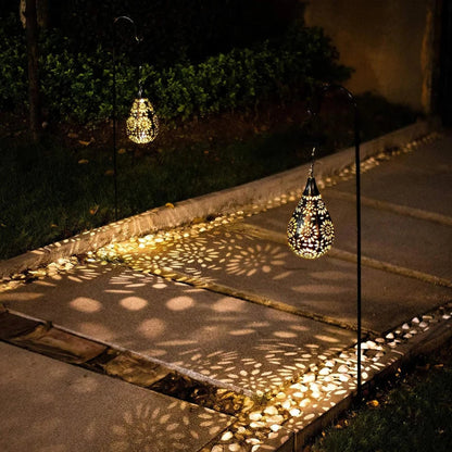 Solar Hanging LED Garden Lights Waterproof Outdoor Solar Pendant Lights