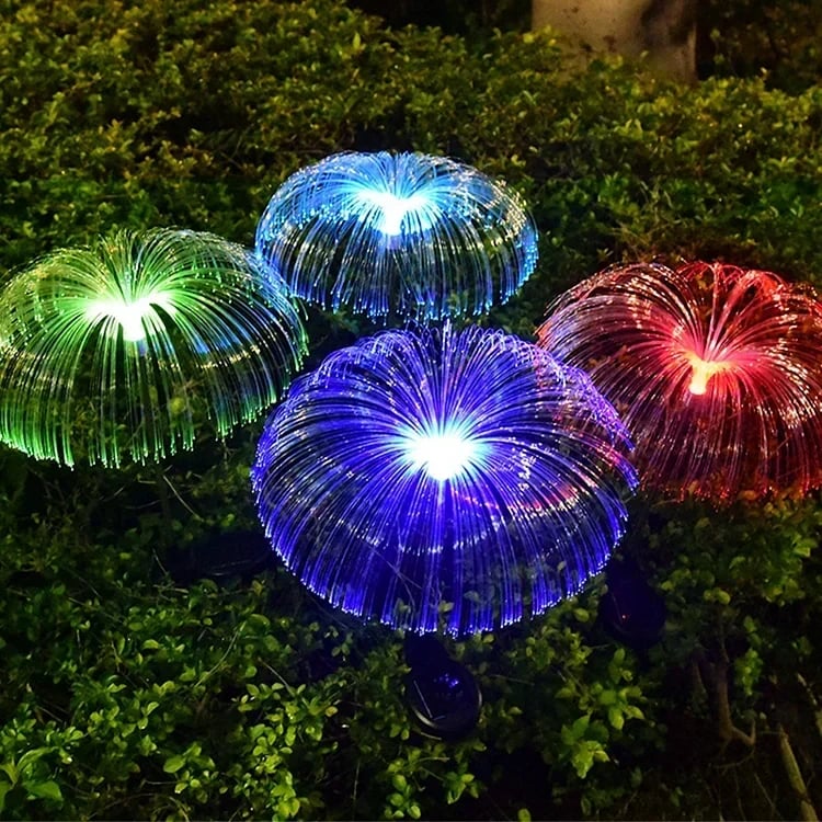 Solar LED Firework String Lights Waterproof Garden Decorative Lights for Patio Pathway Outdoor Decor