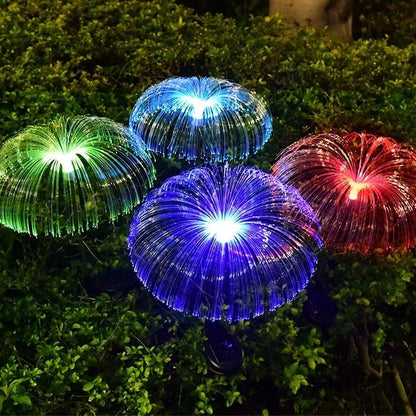 Solar LED Firework String Lights Waterproof Garden Decorative Lights for Patio Pathway Outdoor Decor