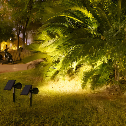 Solar LED Garden Spotlight 2 in 1 Waterproof Outdoor Landscape Path Yard Wall Light 3000K Warm White