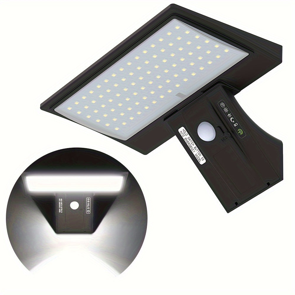 Solar LED Outdoor Floodlight Motion Sensor Wireless Waterproof Security Light