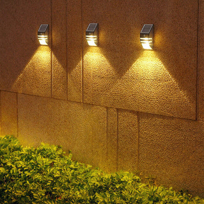 Solar Motion Sensor Outdoor Wall Light Waterproof Modern Exterior Lamp