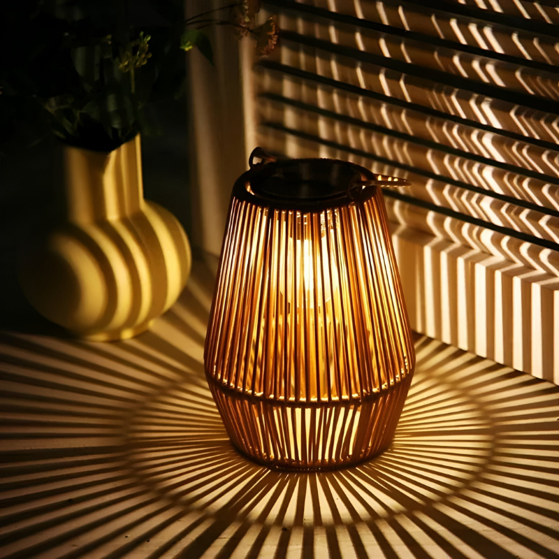 Solar Outdoor Lantern Garden Patio Solar Light Warm LED Decorative Landscape Lighting
