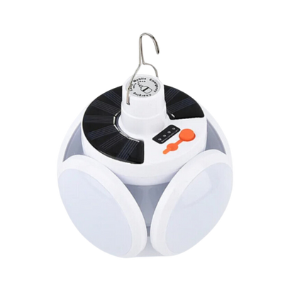 Solar Rechargeable Outdoor Light with USB Charging Waterproof Camping Emergency LED Lamp