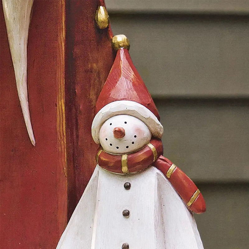 Solar Snowman Lantern Outdoor Christmas Decoration LED Solar Garden Lantern