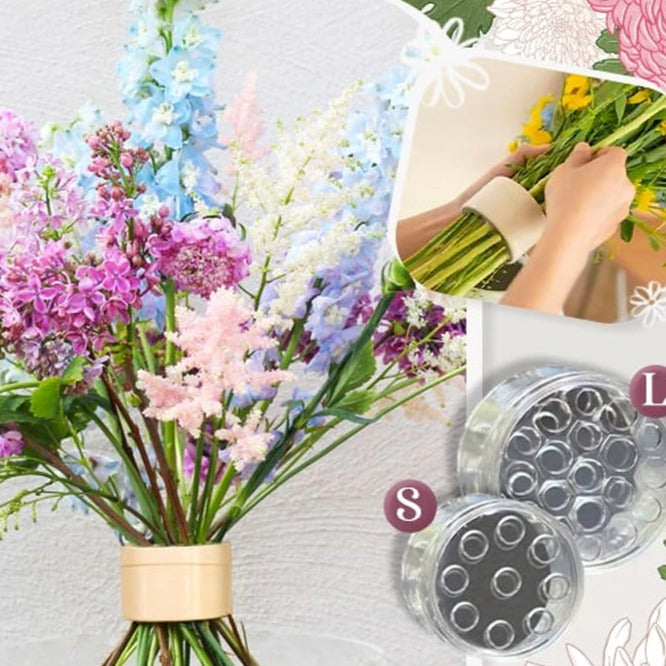Spiral Stem Holder Vase Flower Arrangement Support Tool Decorative Display