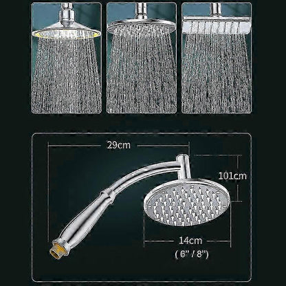 Square Handheld Shower Head Modern Rain Spray High Pressure Bathroom Upgrade