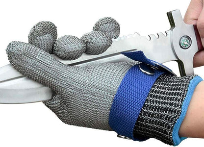 Stainless Steel Cut Resistant Safety Gloves Heavy Duty Work Protection